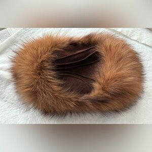 Elegant Brown Real Fur Hat